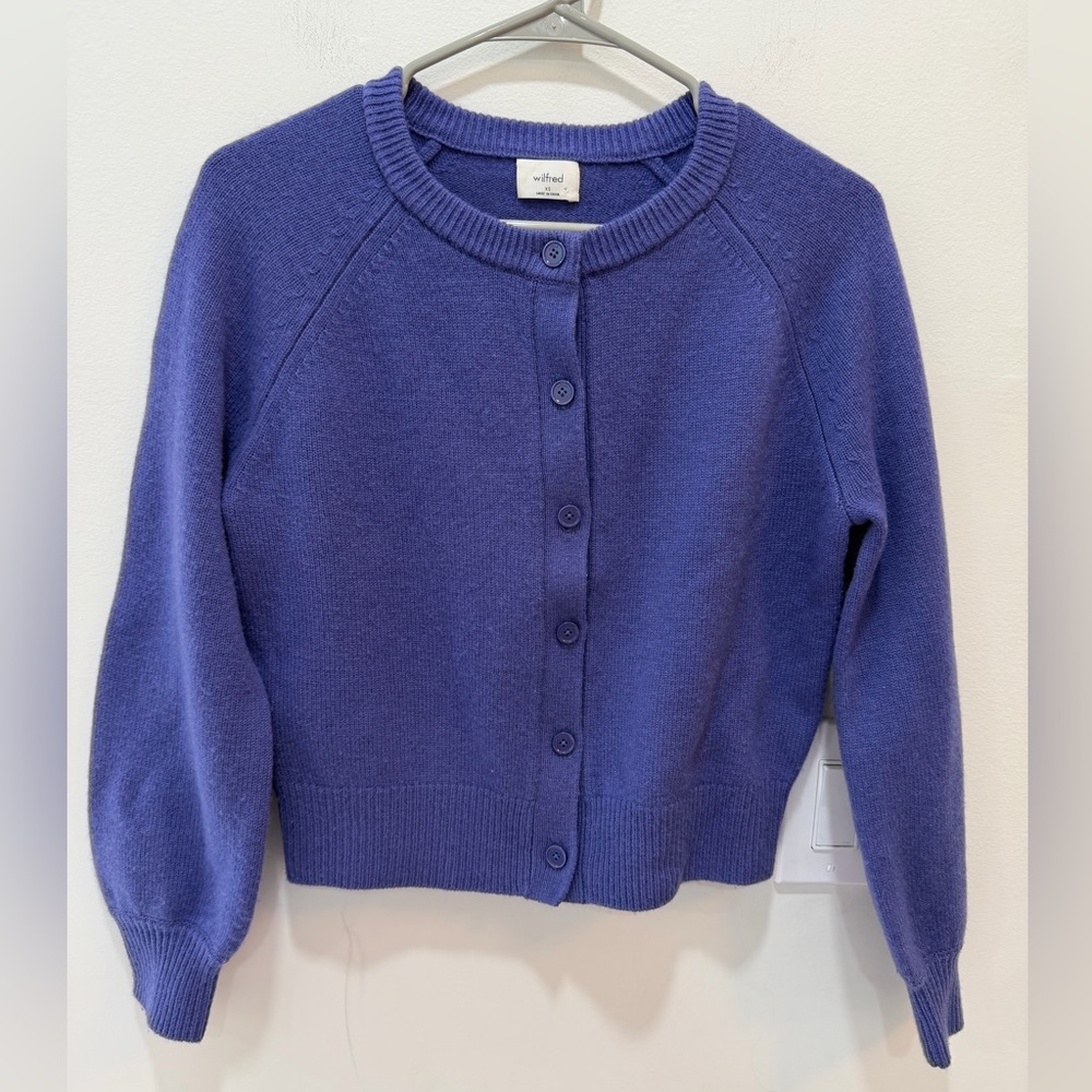 Aritzia Wilfred Essential Wool Cashmere London Cardigan - XS